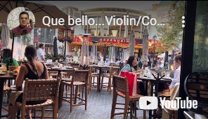 "Que bello".played by Alfonso Alfara.Violin Solo "Que bello".played by Alfonso Alfara.Violin Solo at restaurant